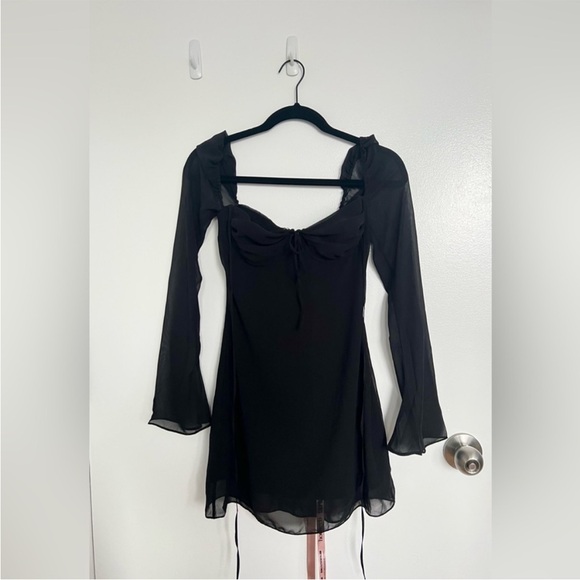 House Of CB Babydoll Georgette Halter Mini Dress - Picture 6 of 7